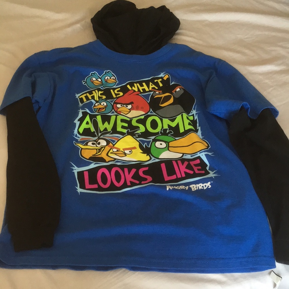Angry Birds hooded jersey